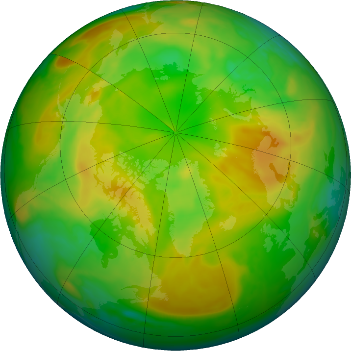 Arctic ozone map for 19 May 2020